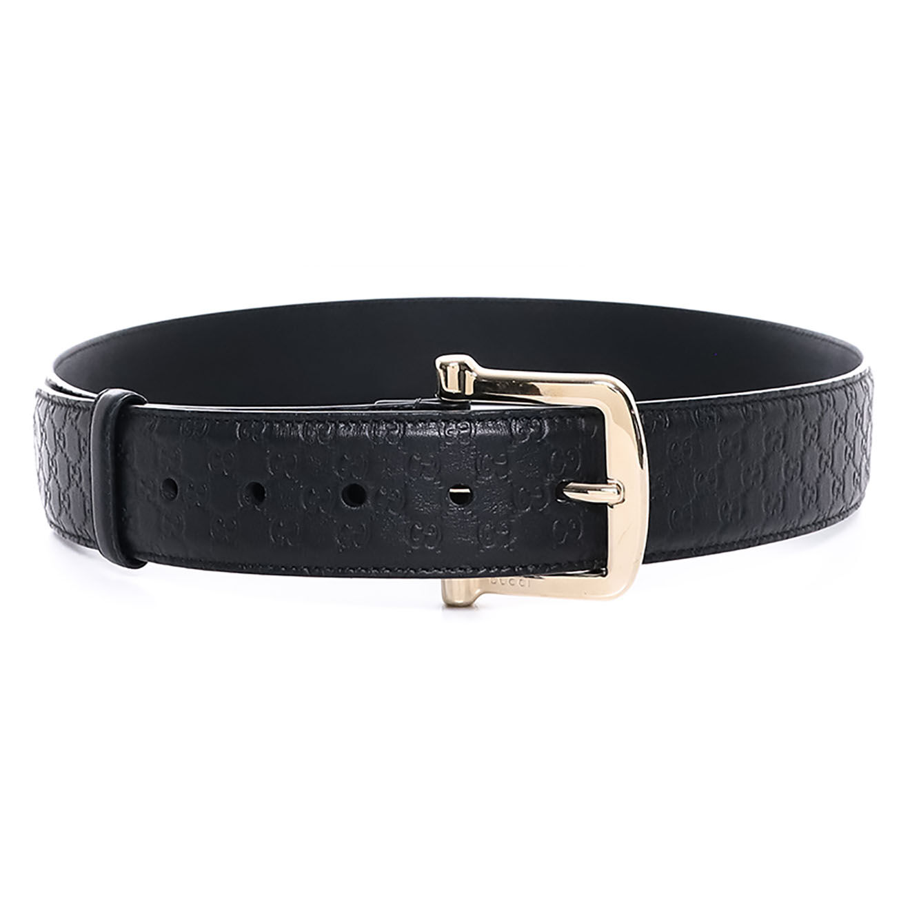 Gucci Ceinture en Cuir Monogramme noir - Très bon état