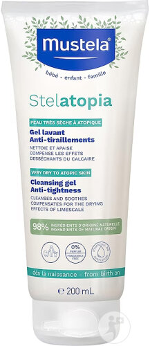 Mustela Bébé-Enfant Stelatopia Gel Lavant Peau Atopique Tube 200ml