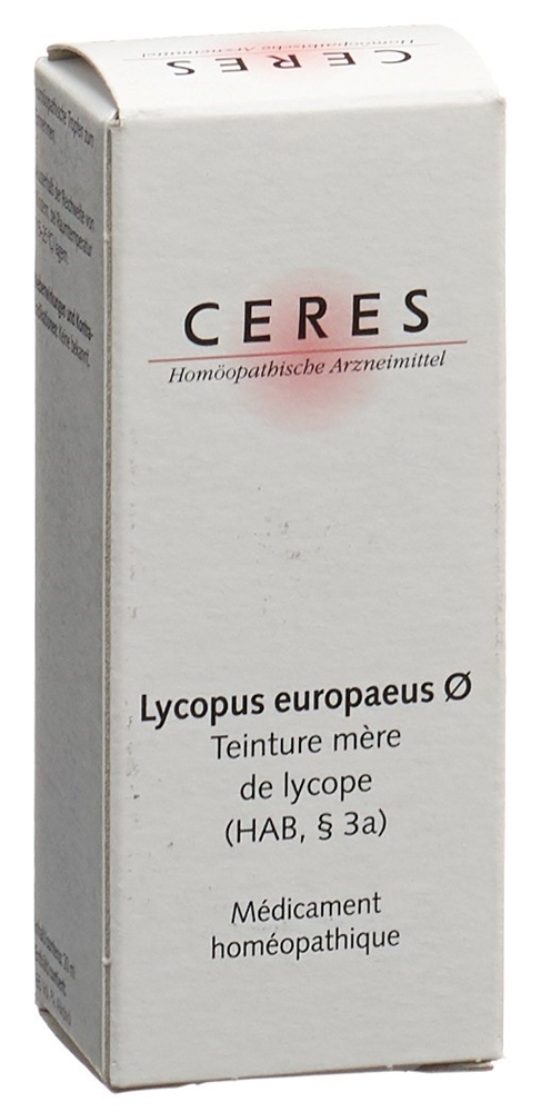 CERES Lycopus europaeus<br>20 ml, Flasche, Urtinktur
