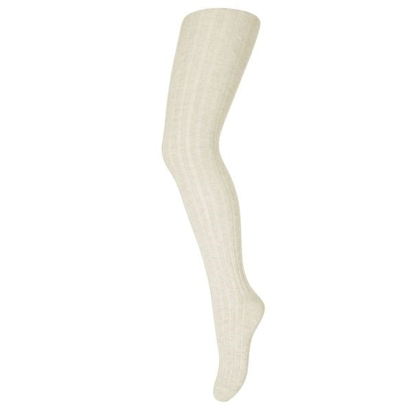 MP 128 Wool Rib Tights 432 Offwhite - Mp Danmark → Luksusbaby.dk