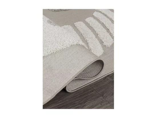 Tapis enfant lune beige - LUNA Enfants 10 Taupe 120*120