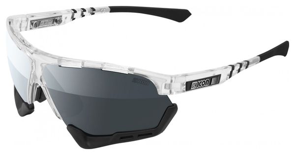 Scicon Sports Aerocomfort SCN PP Regular Lunettes De Soleil De Performance Sportive (Scnpp Multimiror Silver/Briller)