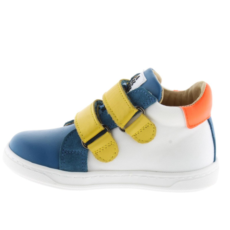Acebos Acebos Sport Bleu Blanc Jaune Velcros