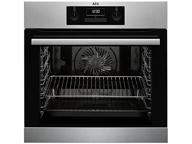 AEG SurroundCook MaxiKlasse BEB331010M - Ovn - til indbygning - niche - bredde: 56 cm - dybde: 55 cm - højde: 59 cm - med selv-rengøring - Klasse A - rustfrit stål