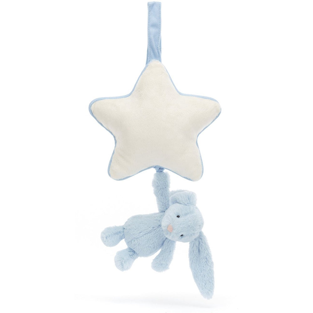 Køb Jellycat Bashful Blue Kanin Musikuro
