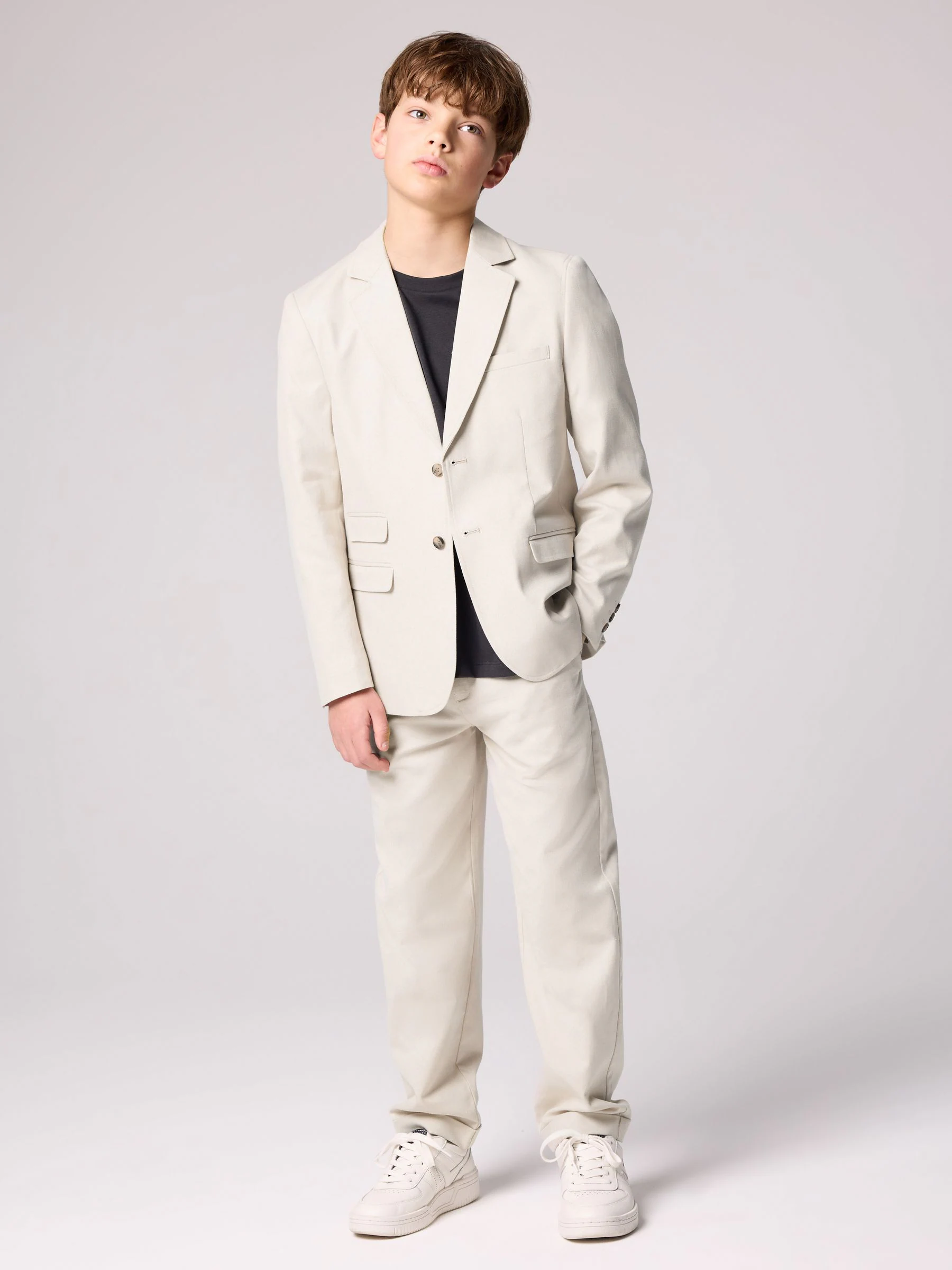 smALLSAINTS Boys Relaxed Fit Sainte Suit 100% Cotton Trousers