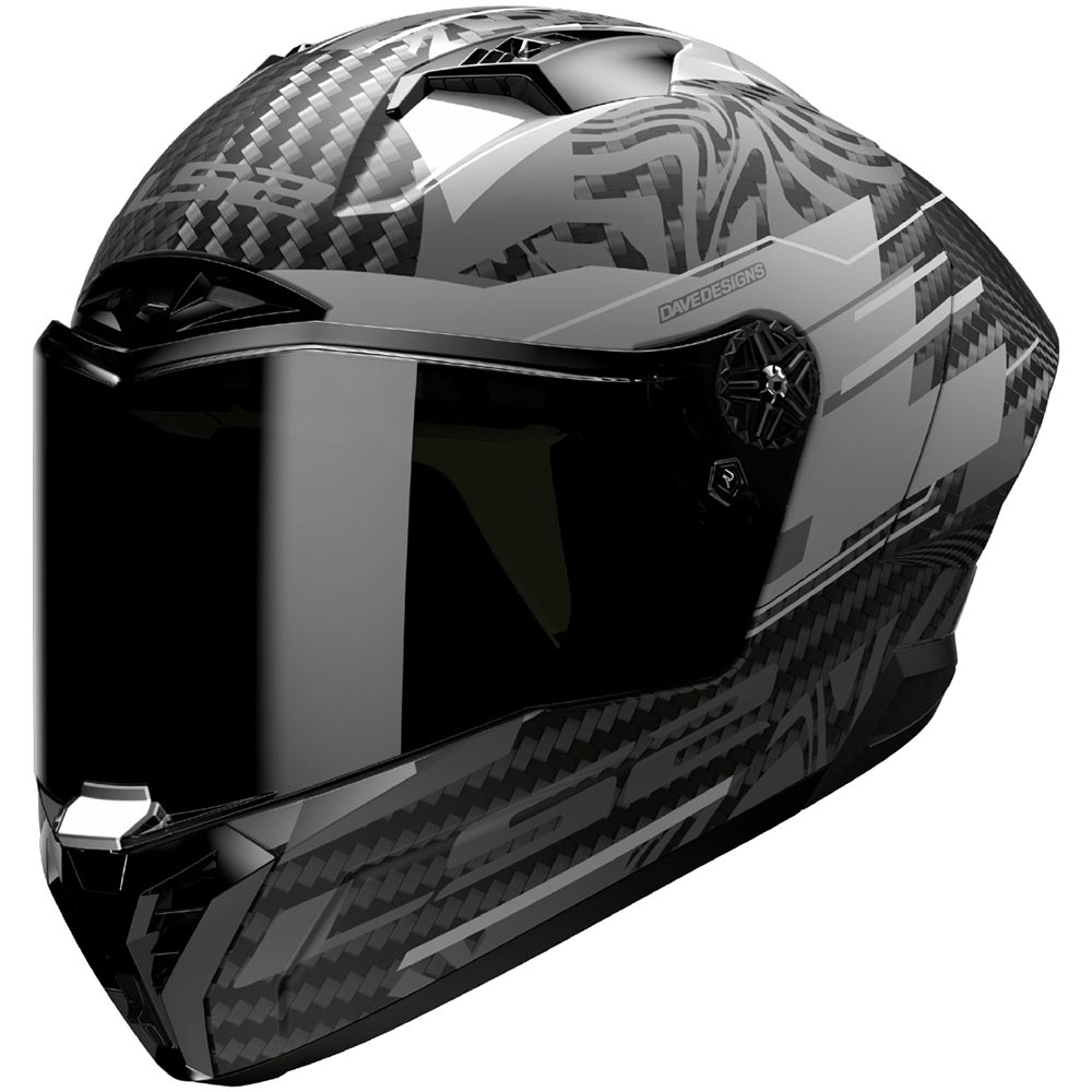 LS2 - Casque FF805 Thunder GP Aero Polar Noir Mat