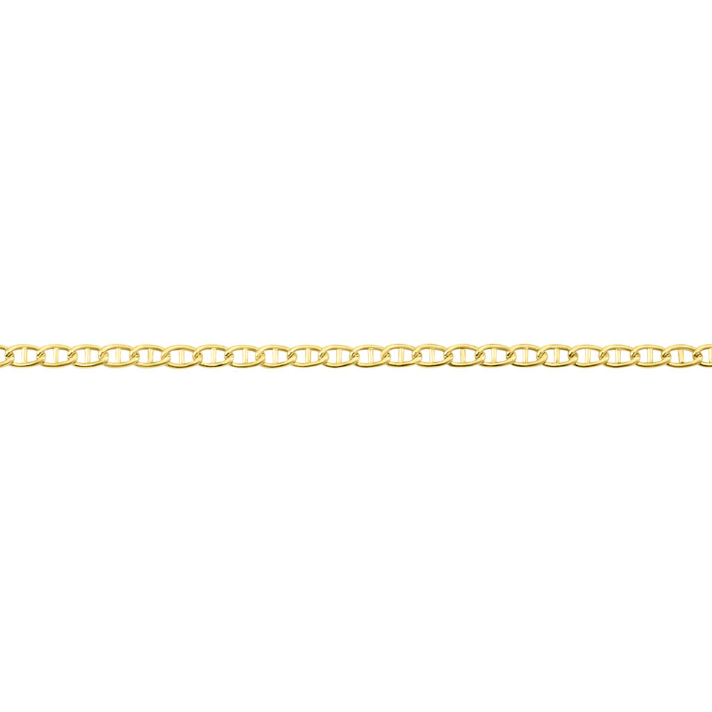 Collier Capucin Maille Marine Or Jaune