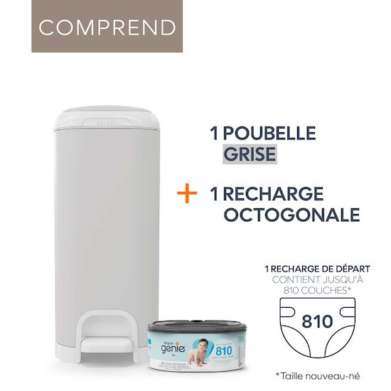 Poubelle à couches select   Gris        de               Diaper Genie