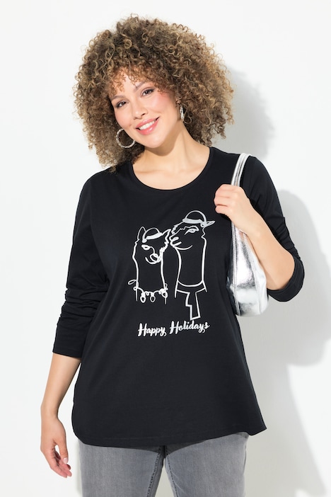 Weihnachtsshirt, Classic, Rundhals, Langarm