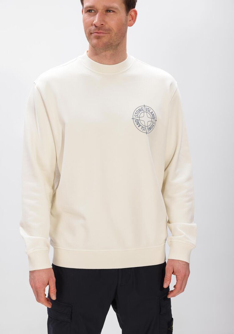 ecru stone island sweater sweatshirt s0283