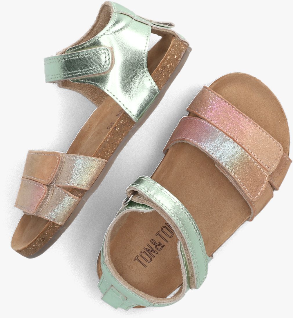 TON & TON groene ton & ton sandalen rayna