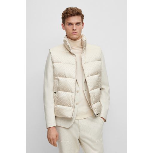 Boss Black Clono Vest, Open White, 54