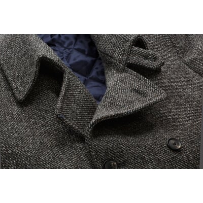 Herrenjacke Doppelreiher, Graumelange