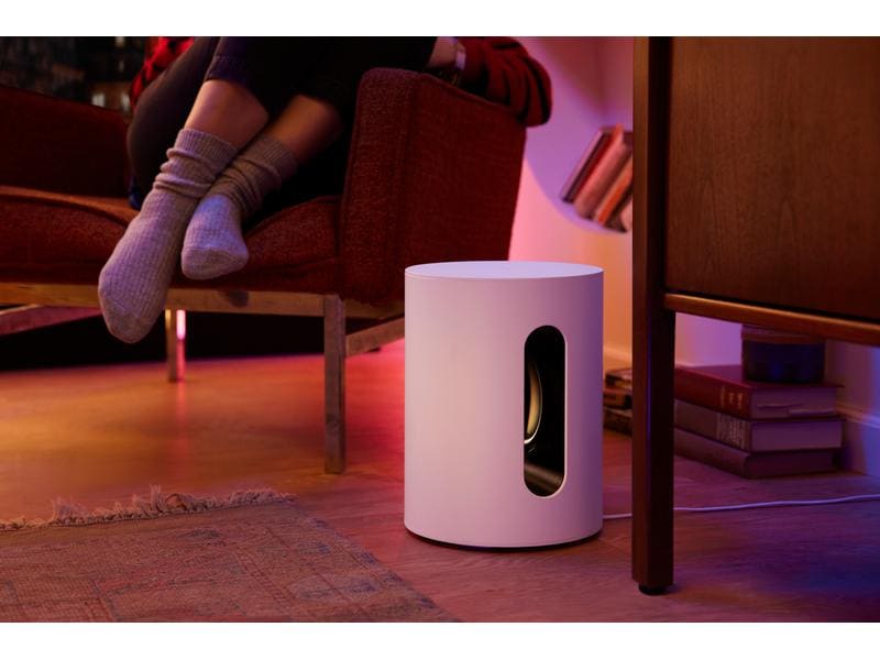 Sonos Subwoofer Sub Mini Weiss Vertiefen Sie Ihr Hörerlebnis für TV, Musik und mehr mit kraftvollen Bässen
