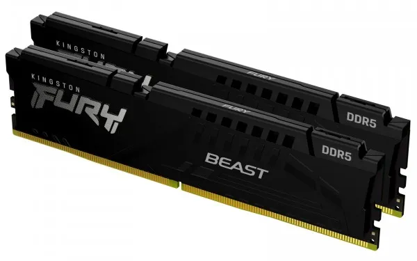Kingston FURY Beast - DDR5 - sæt - 64 GB: 2 x 32 GB - DIMM 288-PIN - 6000 MHz / PC5-48000 - CL30 - 1.4 V - ikke bufferet - on-die ECC - sort