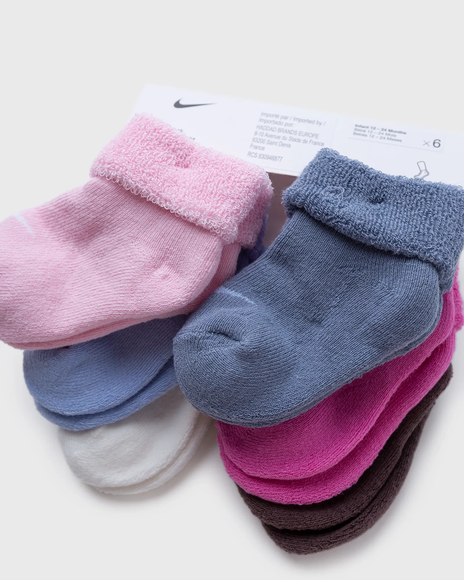 Nike 6PK TERRY CUFFED INFANT SOCK