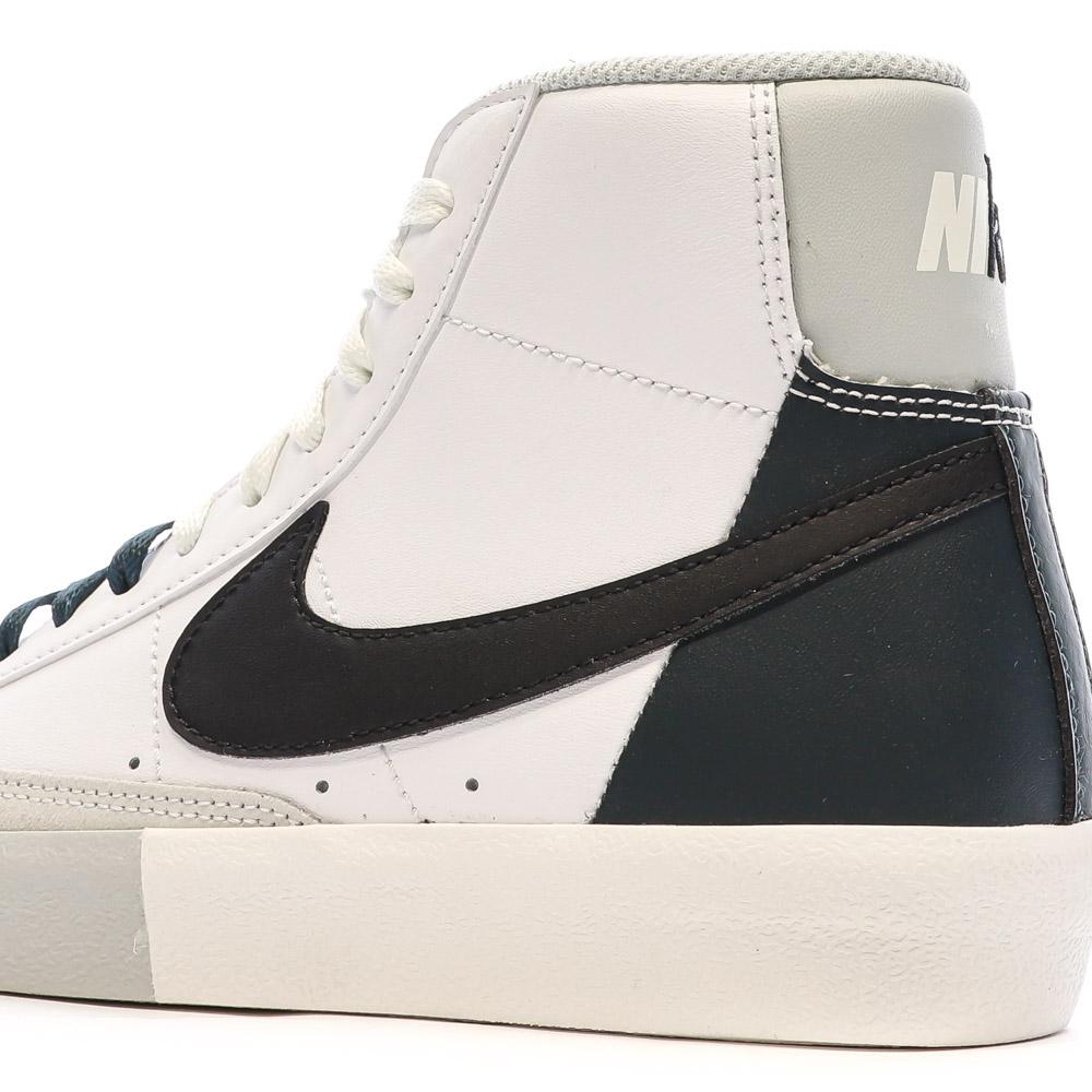 Nike Baskets Blanches/Bleu Garçon Nike Blazer Mid '77