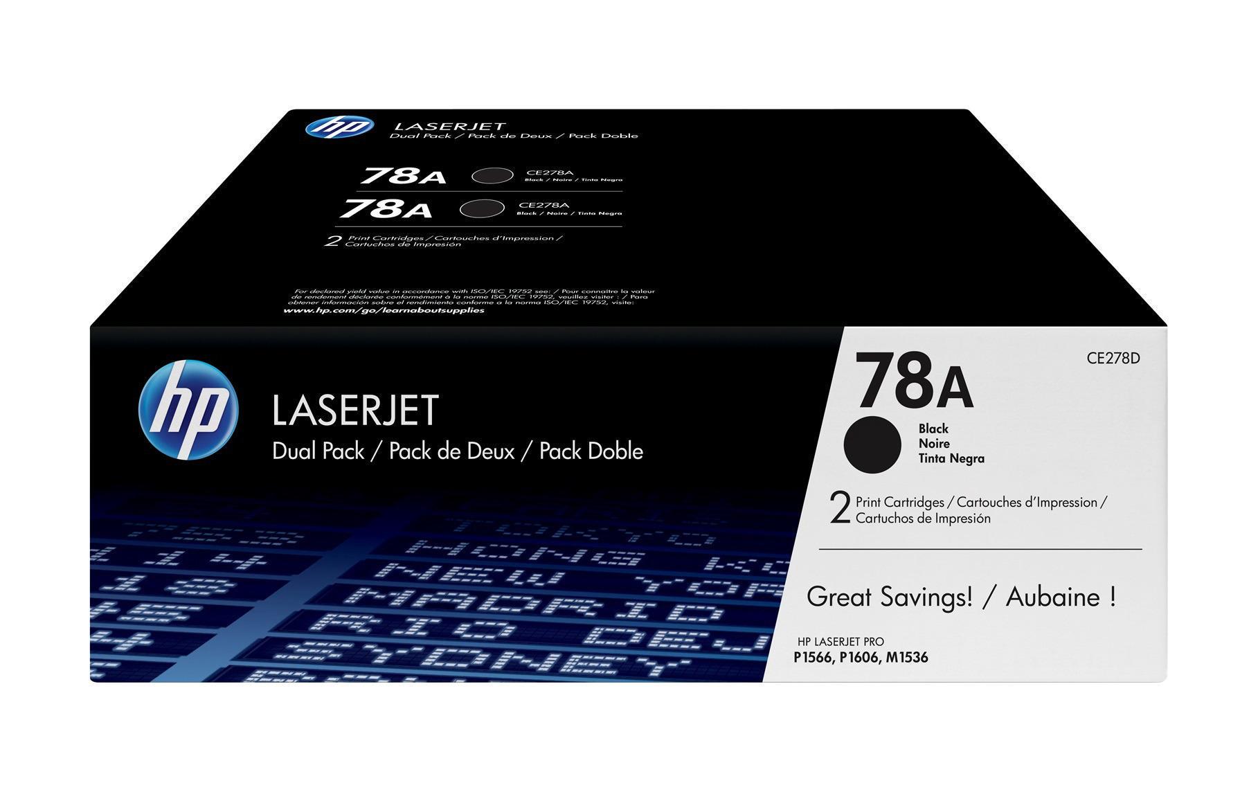 Toner Nr. 78A (CE278AD) Black (2er-Pack)<br>Tonerkartusche (Duo-Pack)