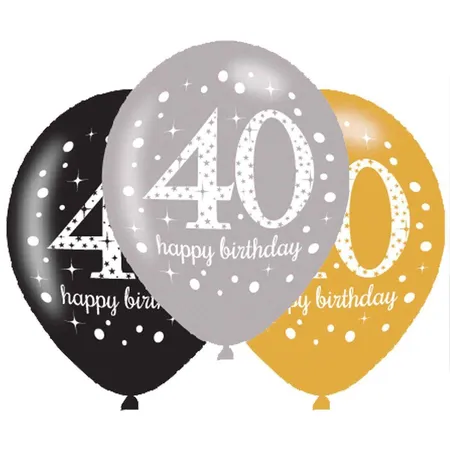 amscan 6 Ballons 40 Sparkling