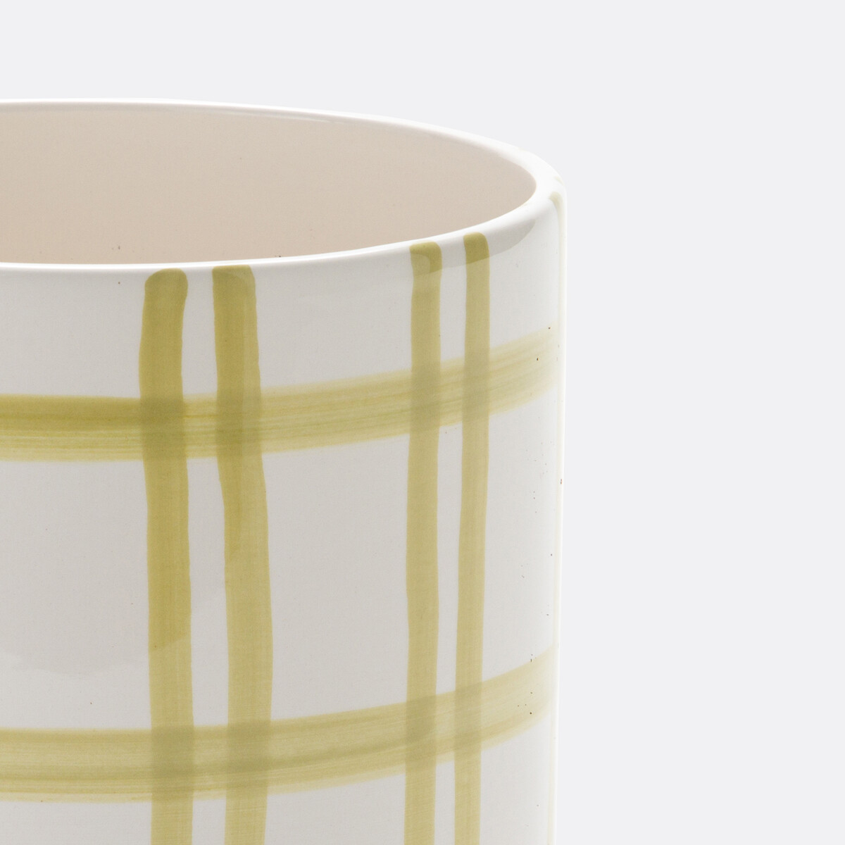 LA REDOUTE INTERIEURS<br>Vaso de cerâmica xadrez Ø14cm, Ario