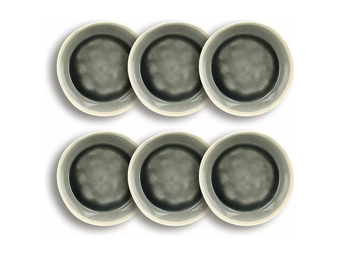 Ogo Living - Lot 6 Assiettes Coupes Cap 16cm En Gres