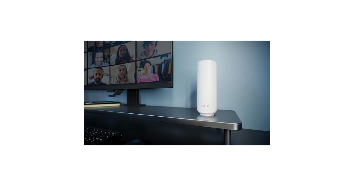 NetgearOrbi 370 WiFi Mesh Systeem, Dual-Band WiFi 7-Mesh Systeem, 2 stuks mesh router  (Wit, 1x Orbi WiFi 7-router (RBE371), 1x Orbi WiFi 7-satelliet (RBE370))