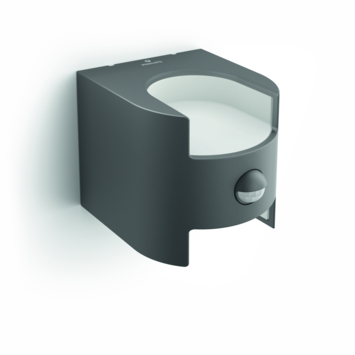 Philips wandlamp Grass antraciet met bewegingssensor