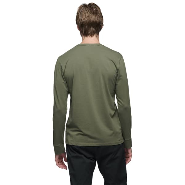 T-shirt escalade BLACK DIAMOND HERITAGE WORDMARK LS TEE TUNDRA