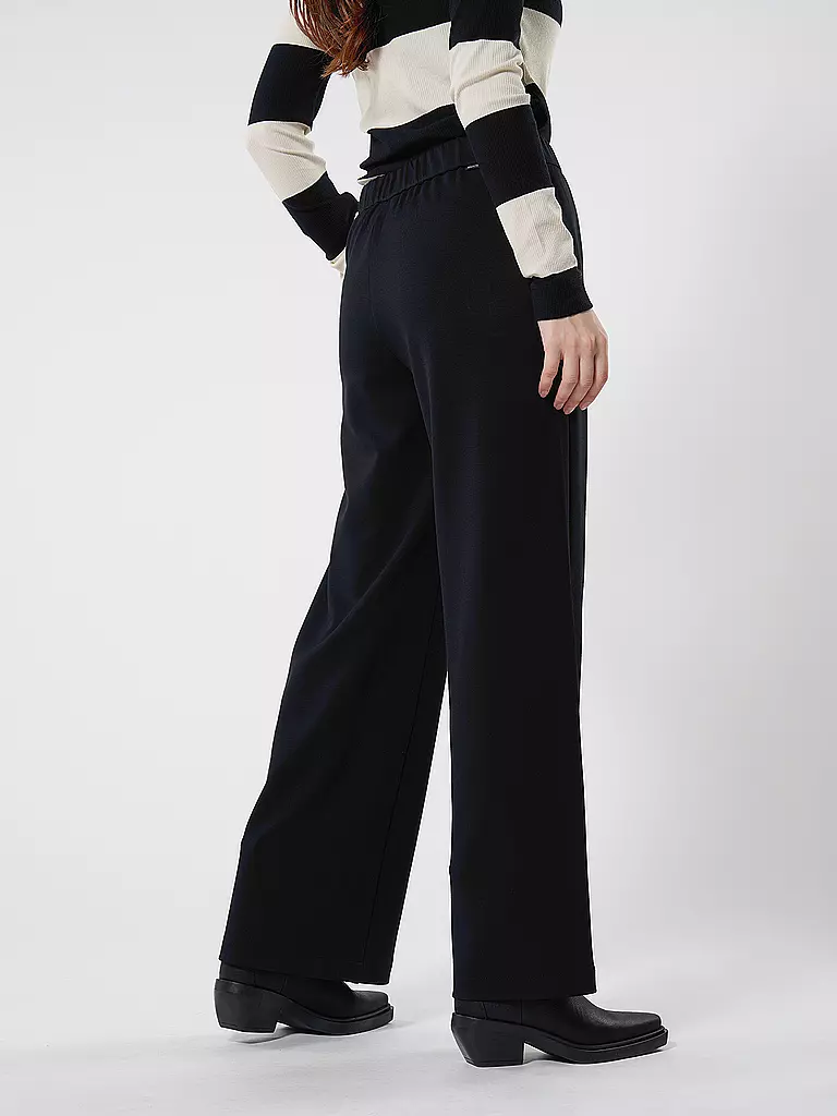 MARC O' POLO DENIM Hose Wide Leg schwarz
