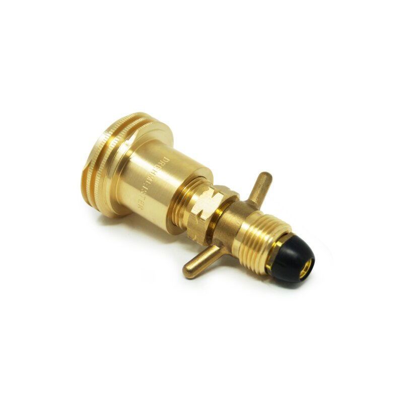DREHMEISTER ACME Gasflaschen Adapter Campinggas Adapter 0,880-14 NGO LH (G.10) - 95mm