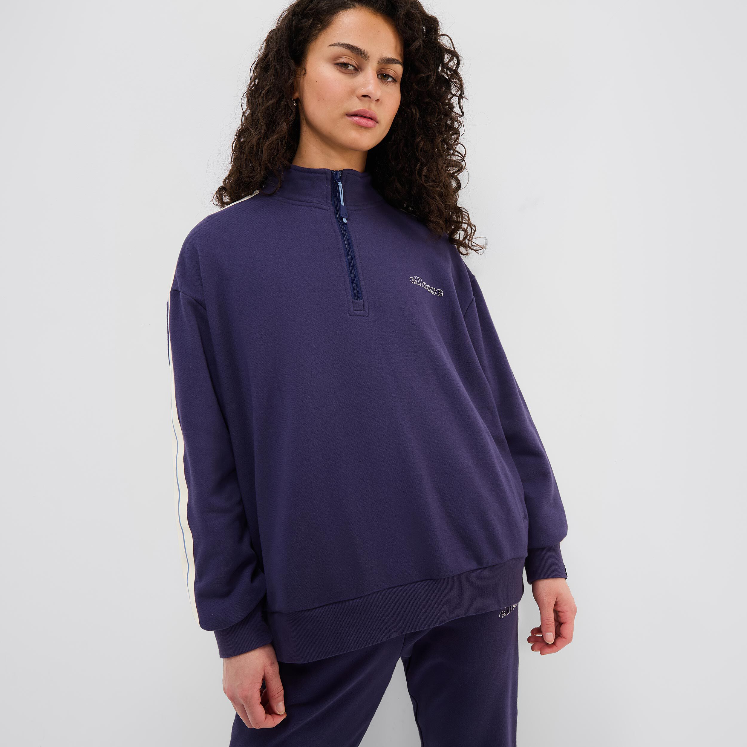Ellesse Pilton 1/2 Zip Sweat-shirt Hommes - Bleu Foncé
