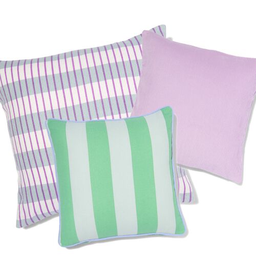 coussin avec housse 40x40 rayures