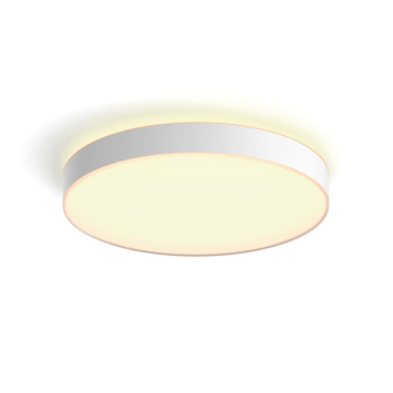 Philips Hue plafondlamp Enrave wit - warm tot koelwit licht 48W - Ø 55 cm - met 1 dimmer switch