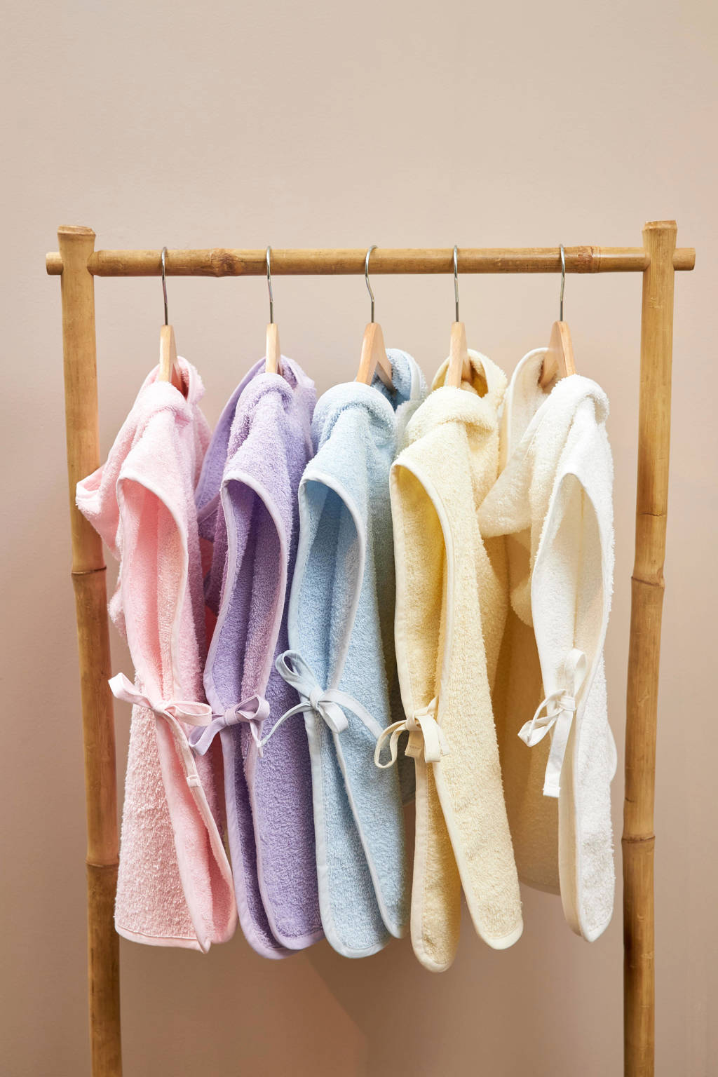 badponcho 1-3 jaar Basic badstof offwhite