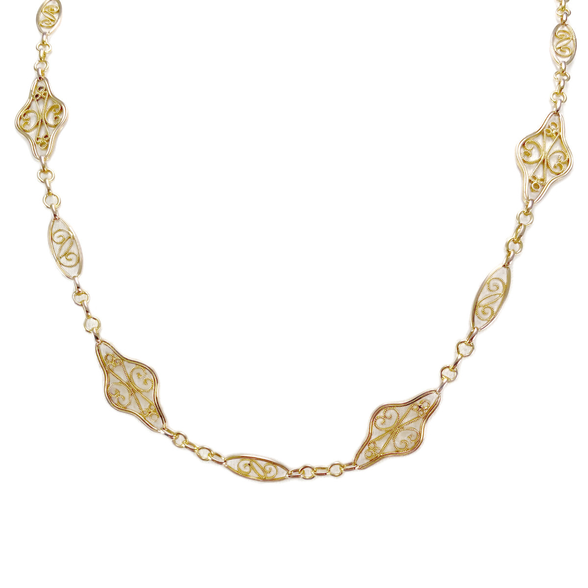 Collier d'occasion or 750 jaune 51 cm