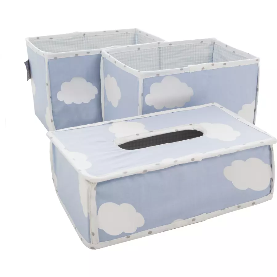 roba Pflegeorganizer 3er Set Kleine Wolke blau
