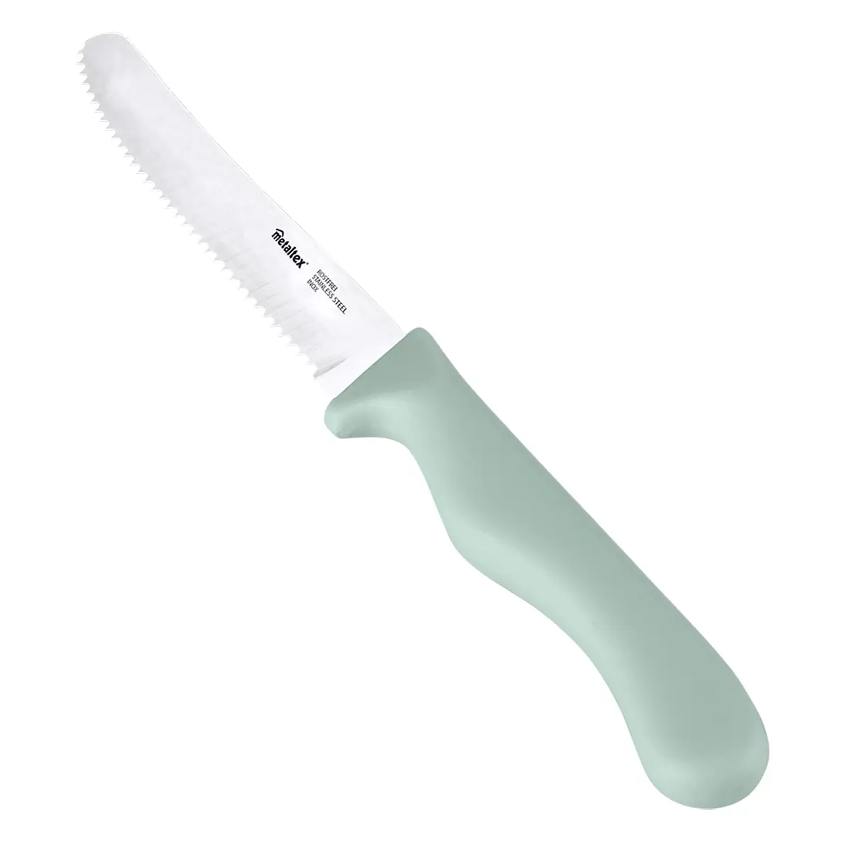 Brotzeitmesser Basic weiss,silber,mint