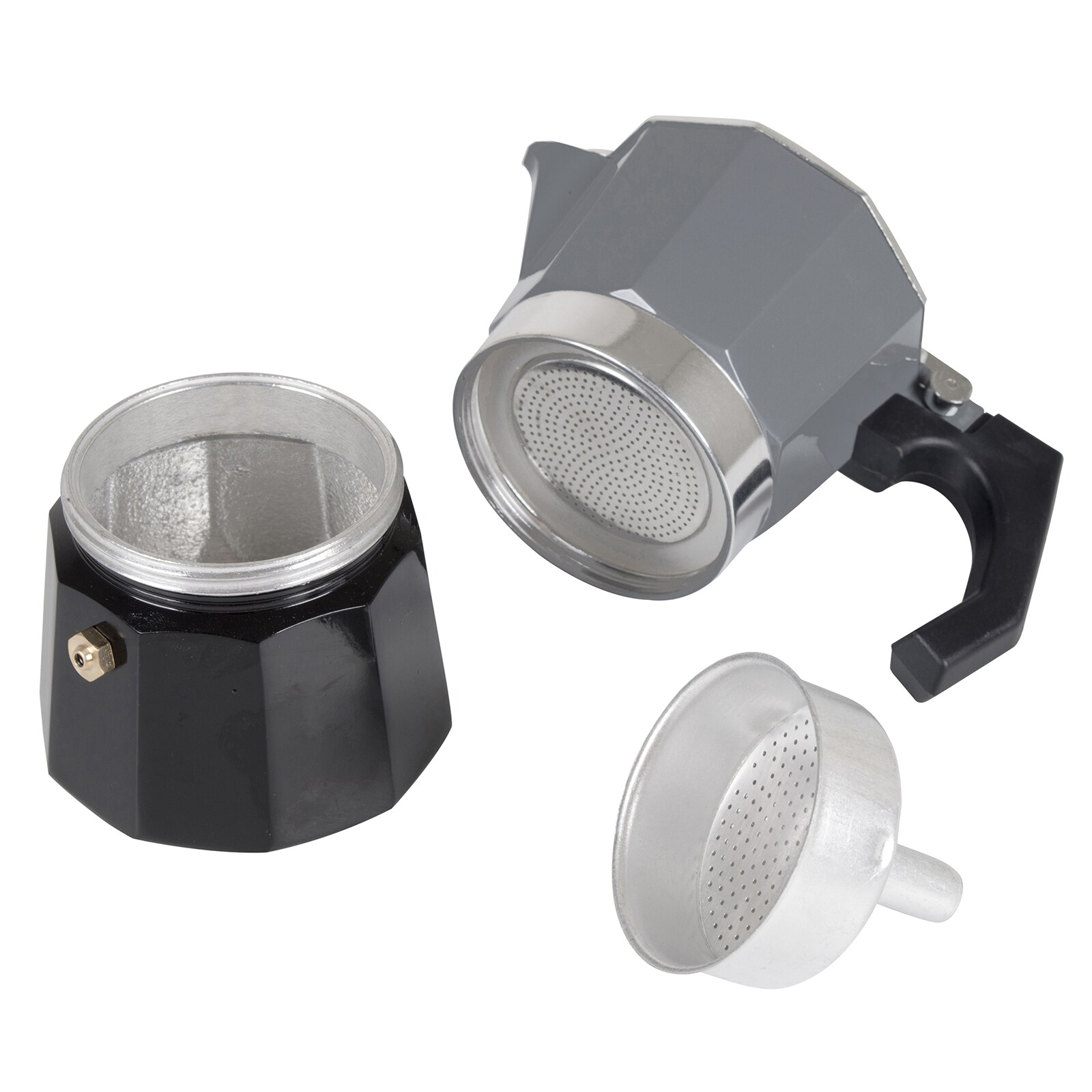 BO-CAMP Espressokocher Percolator - Kaffee Kocher Espresso Kanne Alu 2-6 Tassen Variante: 3 Tassen