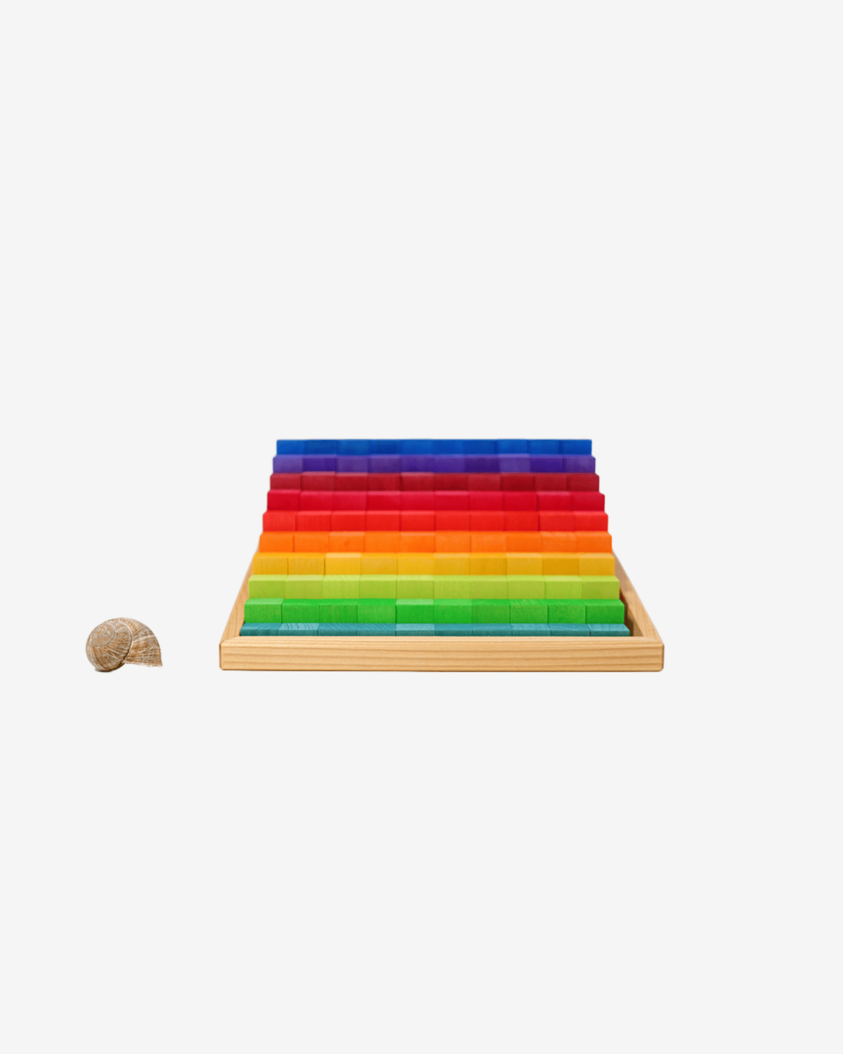 Små Telleklosser i Trapp – 100 Byggeklosser i Treramme | Small Stepped Counting Blocks