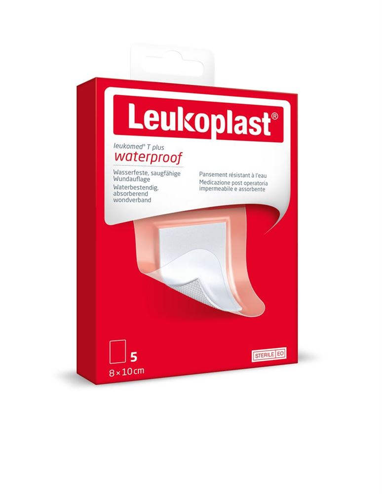 Leukoplast Leukomed T  8x10cm steril 5 Stk
