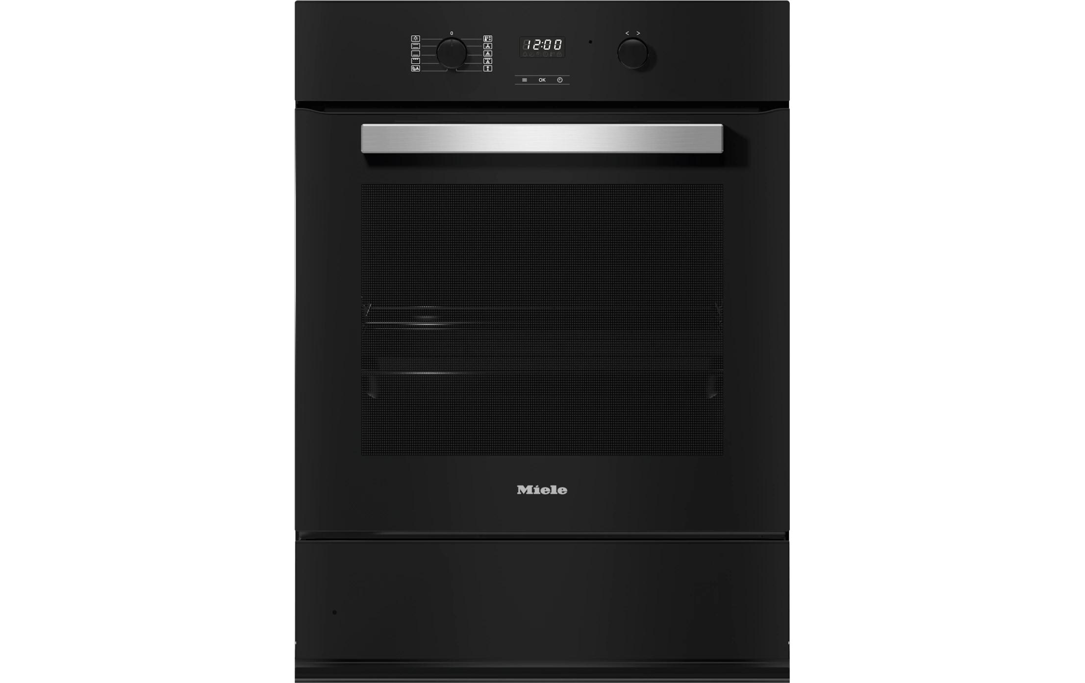 Einbaudampfbackofen H 2456-55 B ACTIVE Schwarz A+<br>Backofen im modernen Design mit Timer und PerfectClean