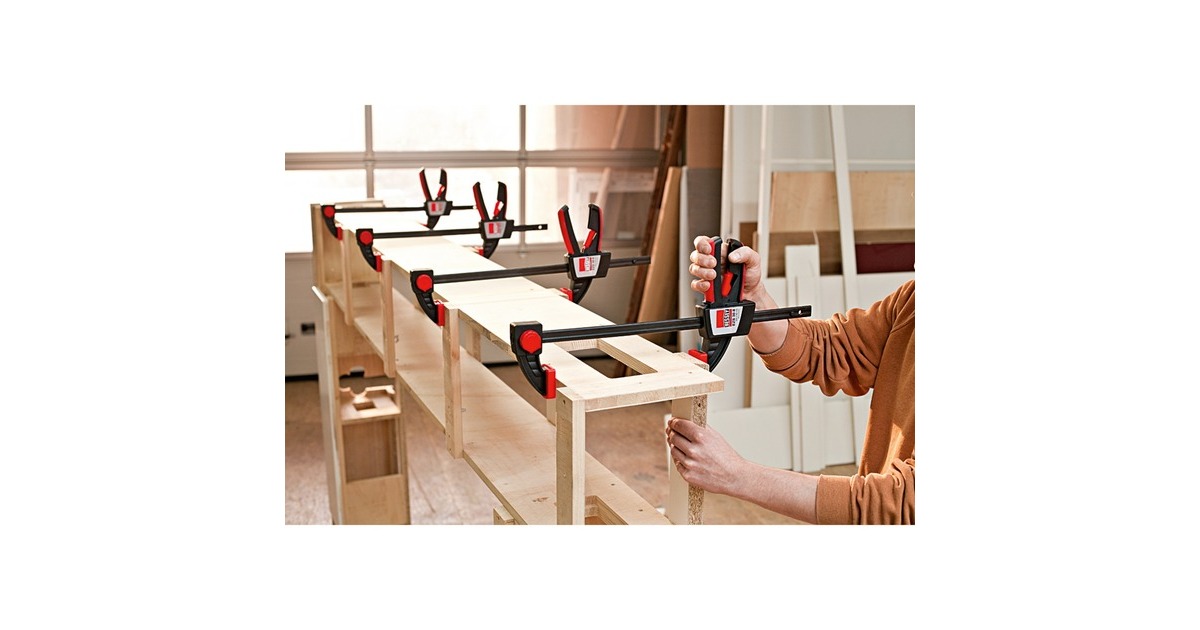 BESSEYEénhands lijmtang EZS15-8 lijmklem  (Zwart/rood)
