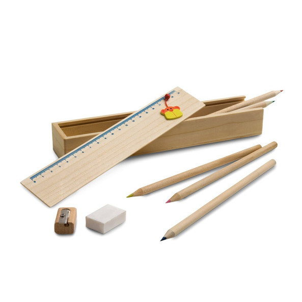 hi!dea 91756 - Set de dessin fourni dans une boîte en bois
