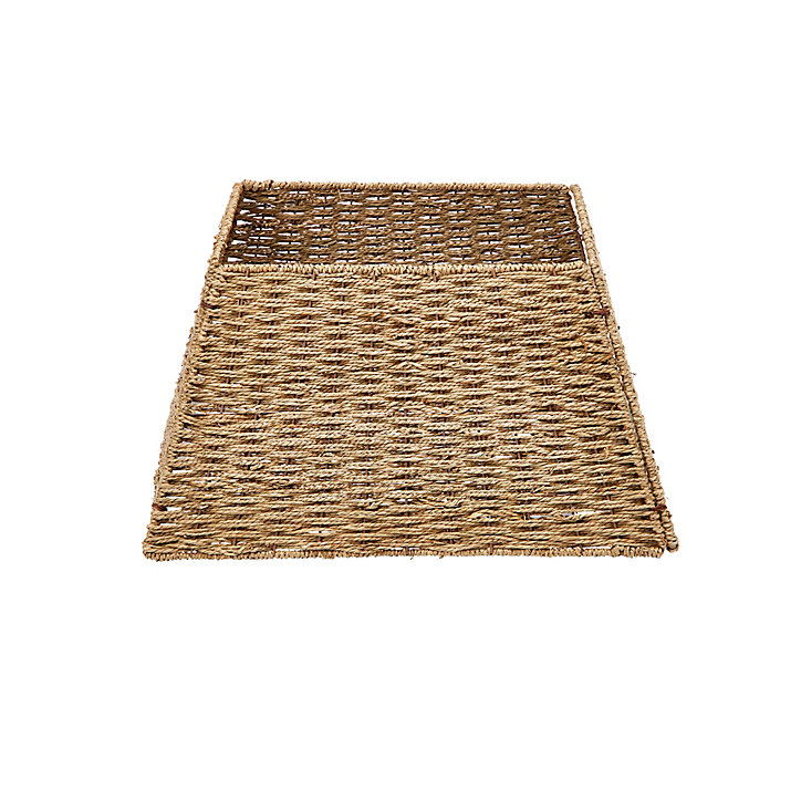 Couvre-pied pour sapin en rotin naturel 35 x 50 x h.28 cm