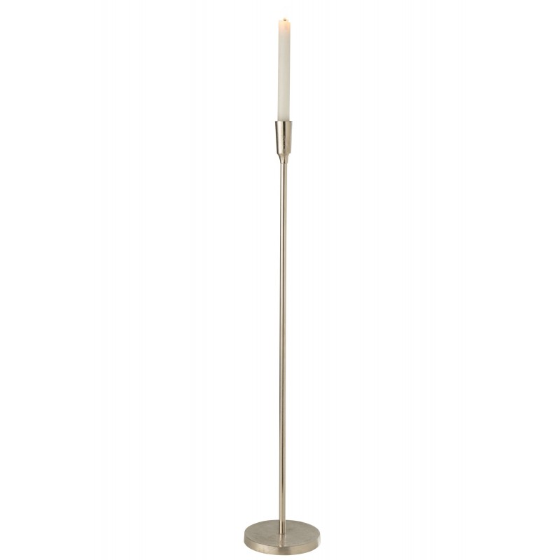 Chandelier en métal argent 15x15x81cm