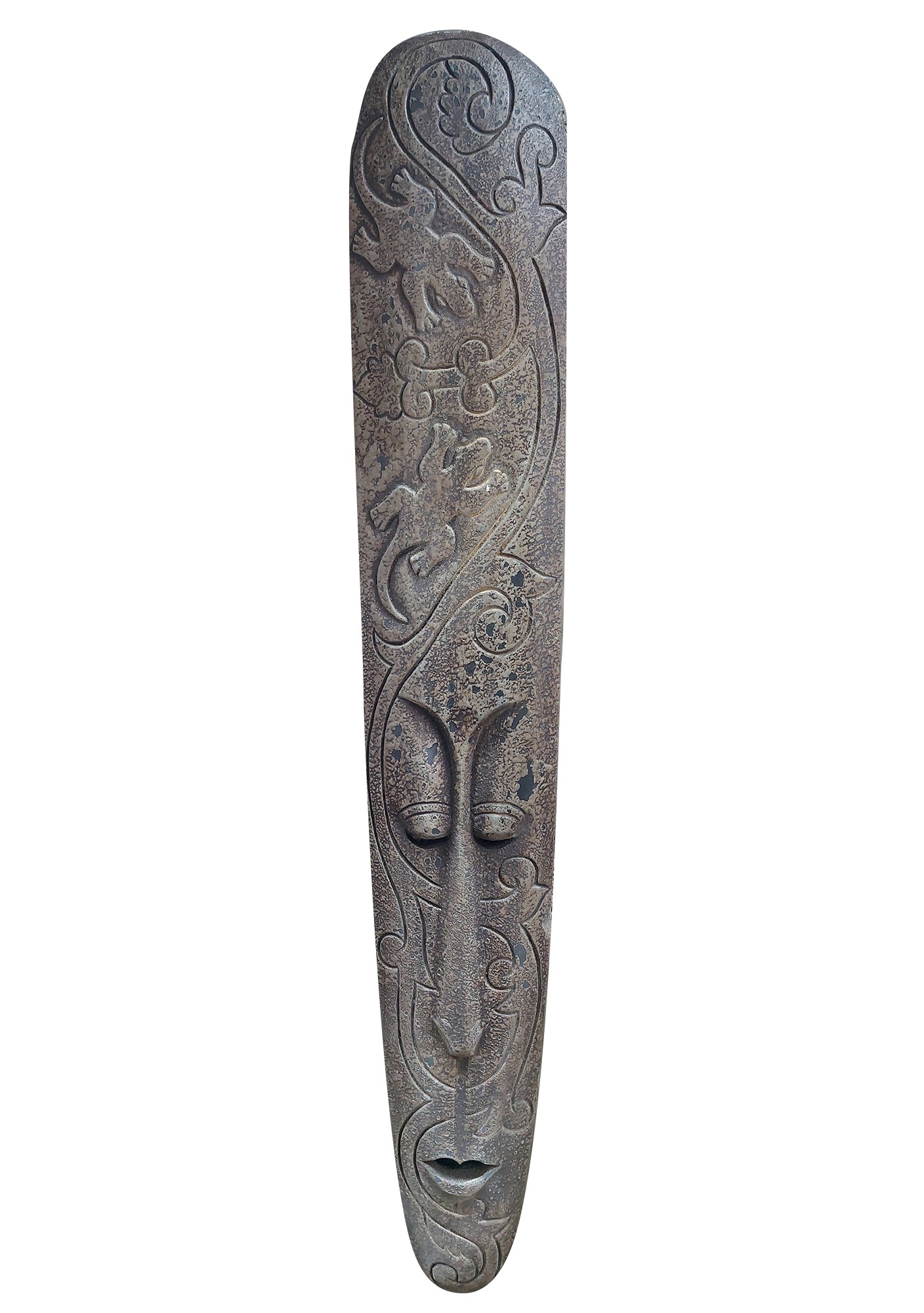 Lombok Maske 'Gecko', H 100 cm, B 16 cm von fischer's lagerhaus