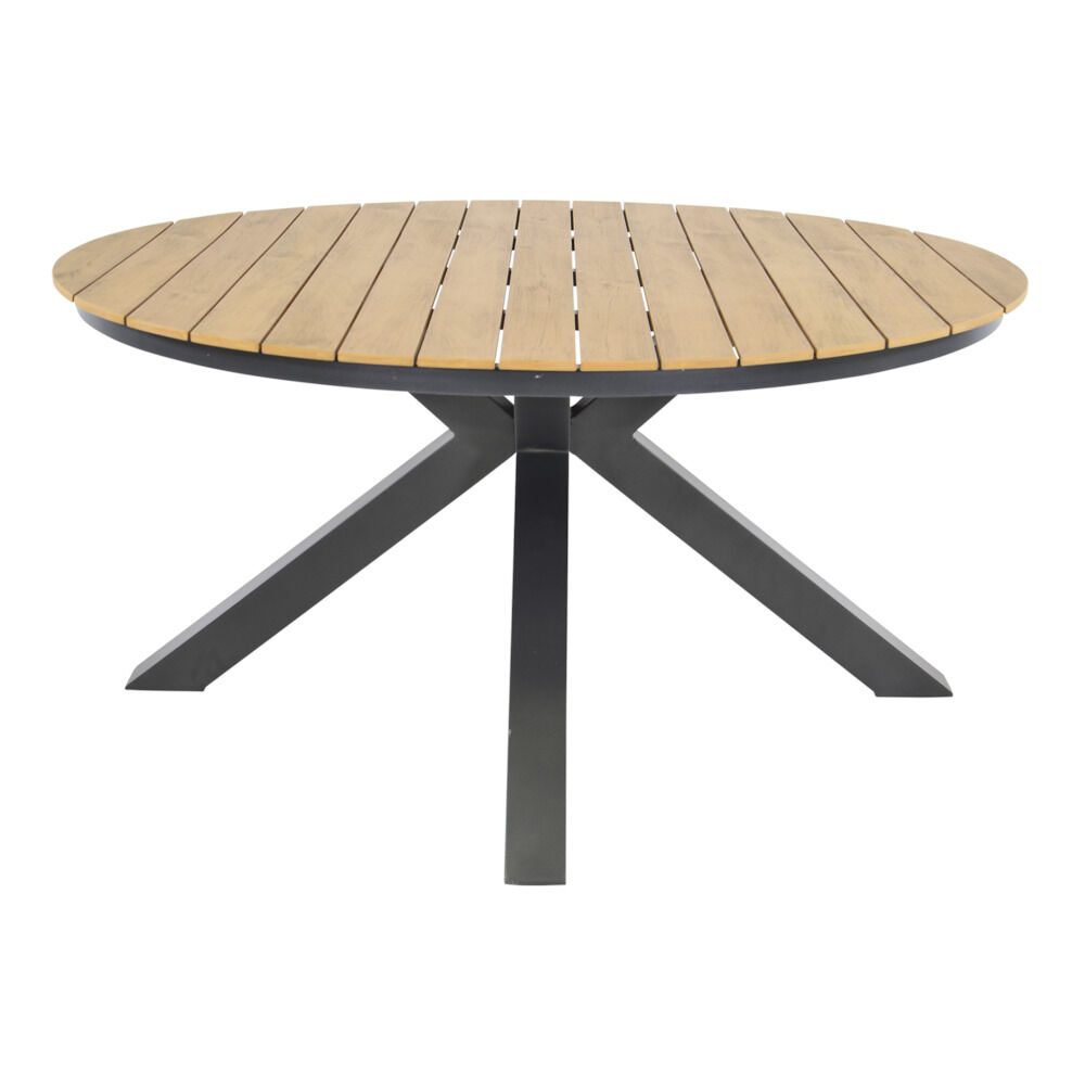 Lesli Living Arezzo - Tuintafel - Teaklook - 1x1x74 cm - 150 cm