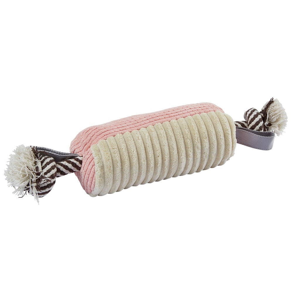 Jouet pour chien forme bâton en tissu polyester