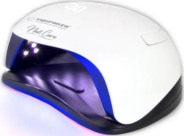 Esperanza UV Led Nail Lamp Amethyst White Hybrid Varnish (EBN005)